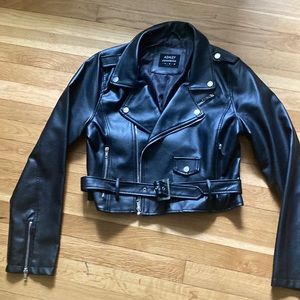 Faux Motor cycle jacket!! ITEMS WILL BE PACKED UP 2 GO 2 THE THRIFT STORE SOONER